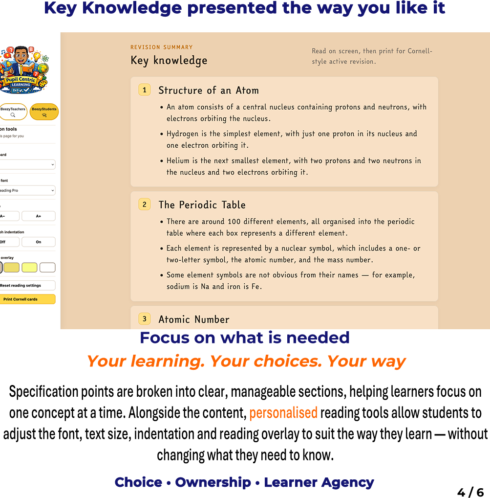4 Key Knowledge presented the way you like it